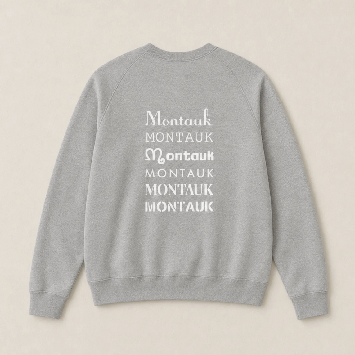 Grey Montauker "Mainstays" Crewneck, back